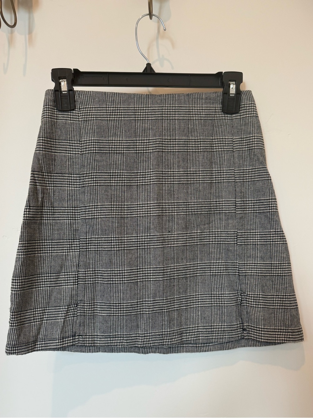 Brandy Melville Grey Plaid Mini Skirt